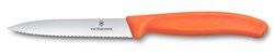 Obrázky: Oranžový nôž na zeleninu VICTORINOX,vlnky 10cm