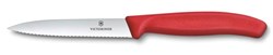Obrázky: Červený nôž na zeleninu VICTORINOX,vlnky 10cm