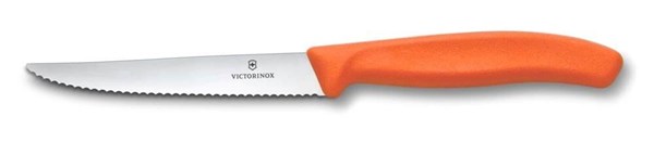 Obrázky: Oranž.pastel. steakový nôž VICTORINOX 11cm,vlnky