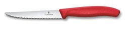 Obrázky: Červený pastel. steakový nôž VICTORINOX 11cm,vlnky