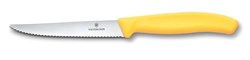Obrázky: Žltý pastel. steakový nôž VICTORINOX 11cm,vlnky