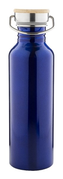 Obrázky: Modrá nerez. fľaša 750ml,bambus.viečko v krab., Obrázok 2