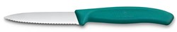 Obrázky: Zelený nôž na zeleninu VICTORINOX,vlnky 8cm