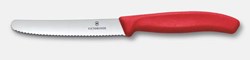Obrázky: Červený pastel. nôž na rajčiny VICTORINOX, vlnky