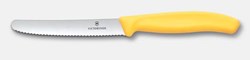 Obrázky: Žltý pastel. nôž na rajčiny VICTORINOX, vlnky