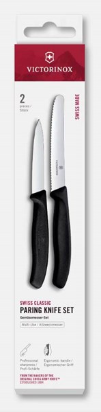 Obrázky: Čierna sada-2 nože VICTORINOX-pap. krabič.(8+11cm), Obrázok 2