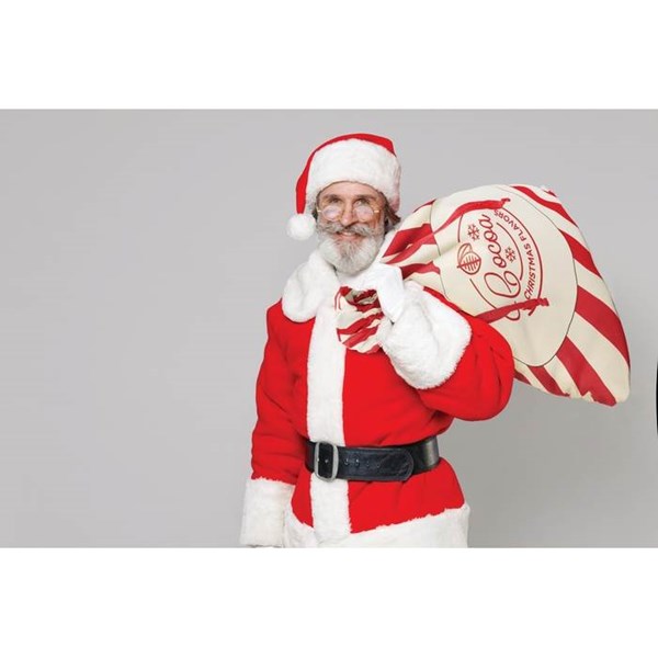 Obrázky: Veľká bavlnená červená vianočná taška-vrecko, Obrázok 3