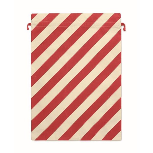 Obrázky: Veľká bavlnená červená vianočná taška-vrecko, Obrázok 6