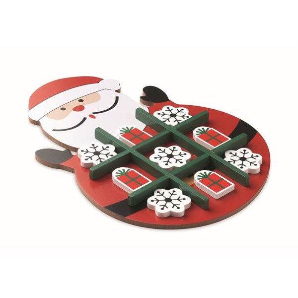 Obrázky: Vianočné drevené piškvorky Santa