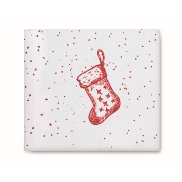 Obrázky: Vianočný ker.hrnček 300ml v krabičke,červ.pančucha, Obrázok 9