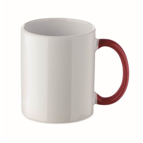 Obrázky: Vianočný ker. hrnček 300ml v krabičke, červ.Santa, Obrázok 2