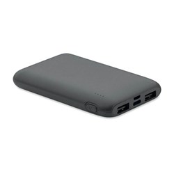 Obrázky: Powerbanka 5000 mAh z recykl. ABS, šedá