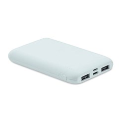 Obrázky: Powerbanka 5000 mAh z recykl. ABS, sv. modrá