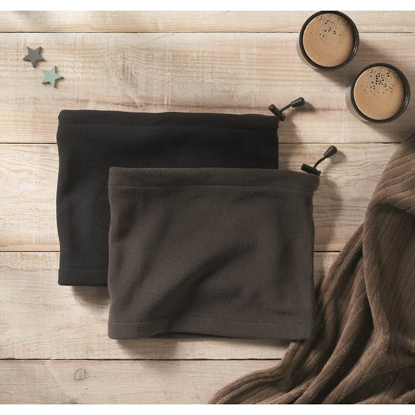Obrázky: Šedá flísová nastaviteľná bandana, Obrázok 6