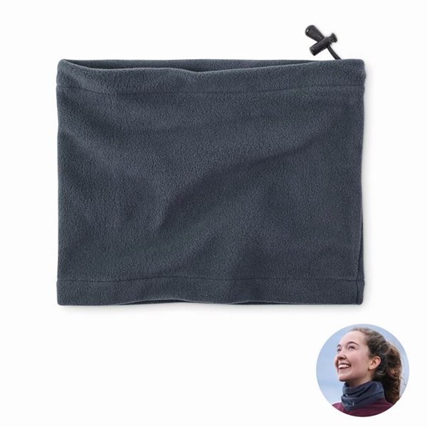 Obrázky: Tm.modrá flísová nastaviteľná bandana