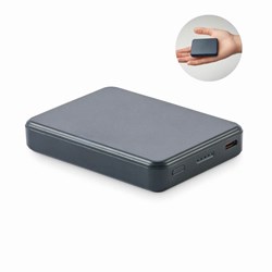 Obrázky: Powerbanka 5000 mAh z recykl. ABS, franc. modrá