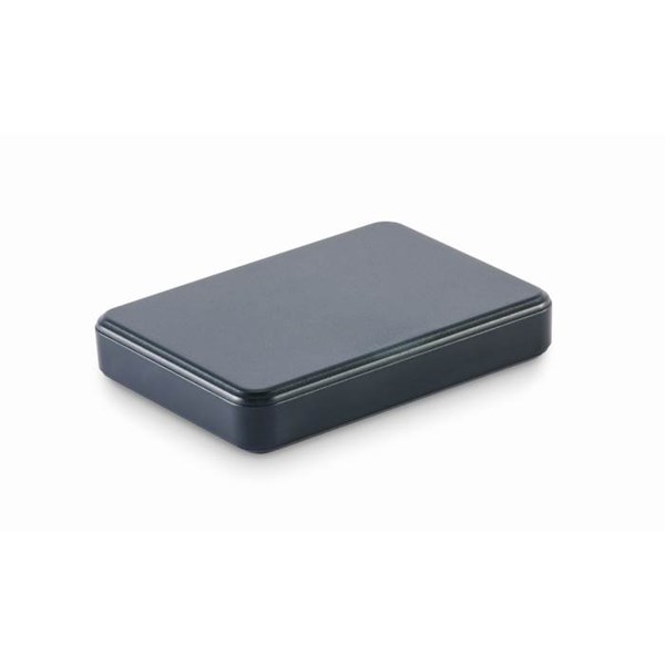 Obrázky: Powerbanka 5000 mAh z recykl. ABS, franc. modrá, Obrázok 2