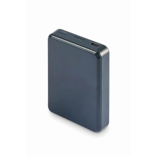 Obrázky: Powerbanka 5000 mAh z recykl. ABS, franc. modrá, Obrázok 4