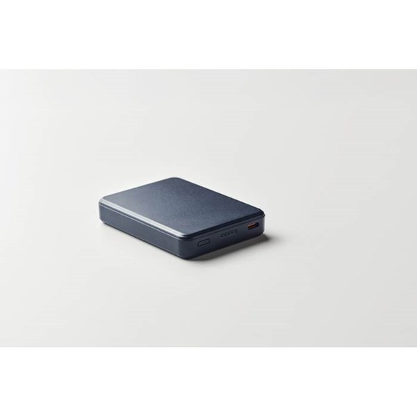 Obrázky: Powerbanka 5000 mAh z recykl. ABS, franc. modrá, Obrázok 7