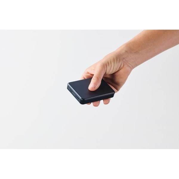 Obrázky: Powerbanka 5000 mAh z recykl. ABS, franc. modrá, Obrázok 12
