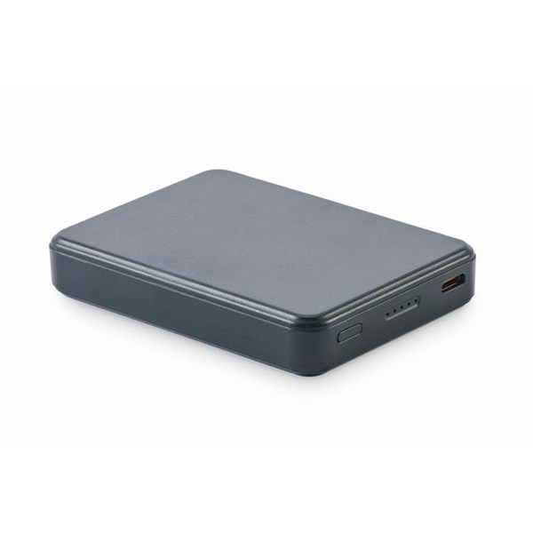 Obrázky: Powerbanka 5000 mAh z recykl. ABS, franc. modrá, Obrázok 13