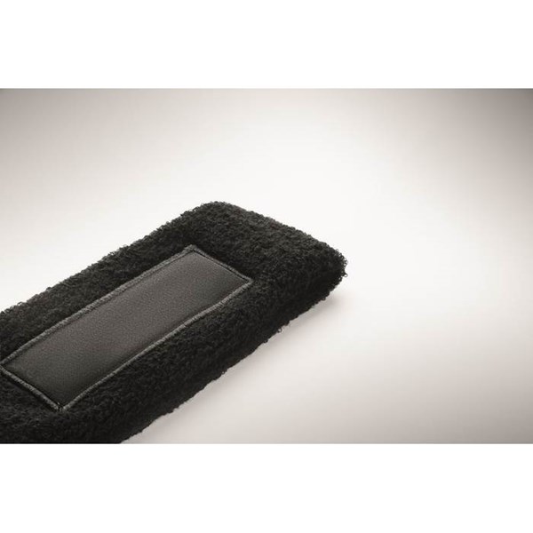 Obrázky: Čelenka z polybavlny s nášivkou, čierna, Obrázok 3