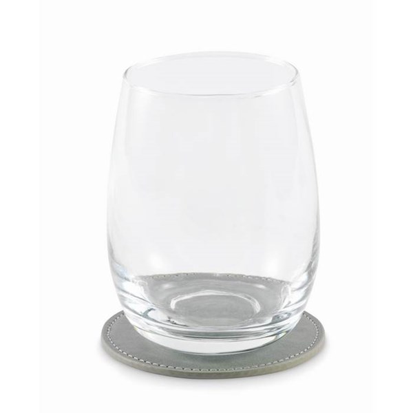 Obrázky: Guľatá tácka z PU, kamenná šedá, Obrázok 3