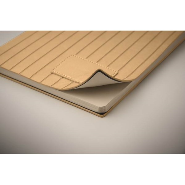 Obrázky: Pozn. link. blok A5 mäkké dosky z PU, béžová, Obrázok 7