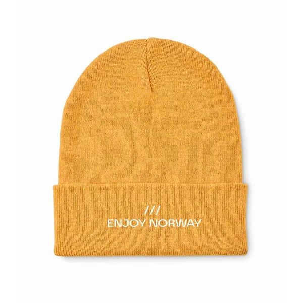 Obrázky: Žltá pletená čiapka s lemom, Obrázok 7