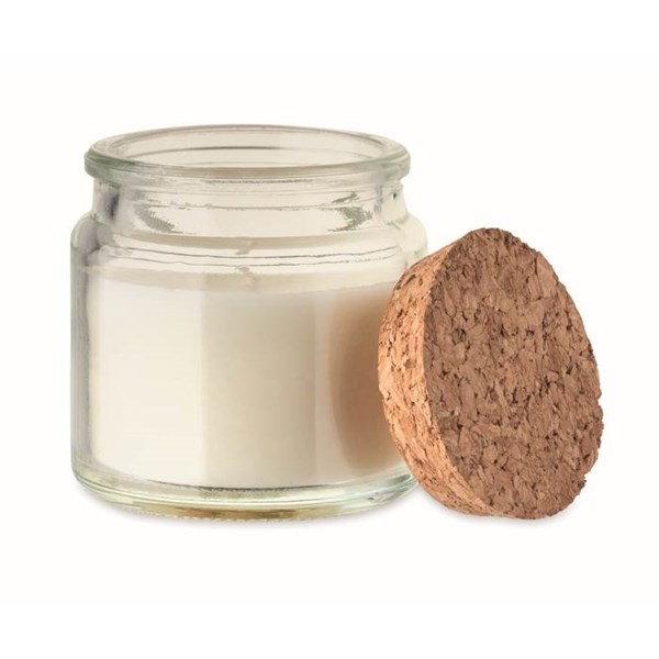 Obrázky: Biela sviečka z rastlinného vosku 70g, Obrázok 2