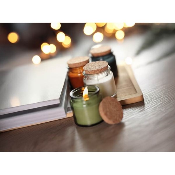 Obrázky: Biela sviečka z rastlinného vosku 70g, Obrázok 5