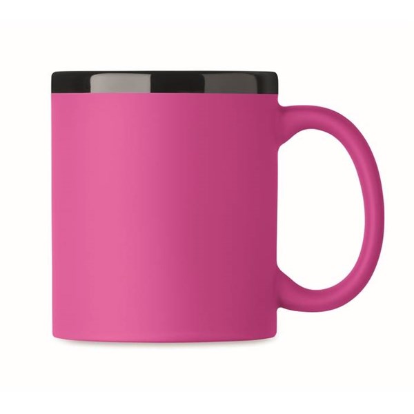 Obrázky: Keramický hrnček na laser 300ml, ružová, Obrázok 2