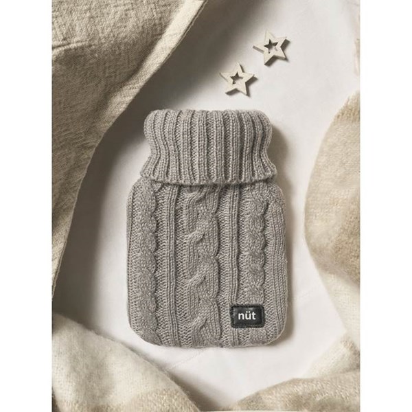 Obrázky: Termofor, ohrievací pletený vankúšik 400 ml, šedý, Obrázok 10