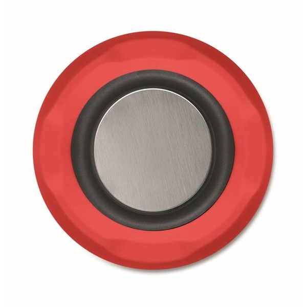 Obrázky: Bezdrôtový 5W ABS reproduktor, červený, Obrázok 9