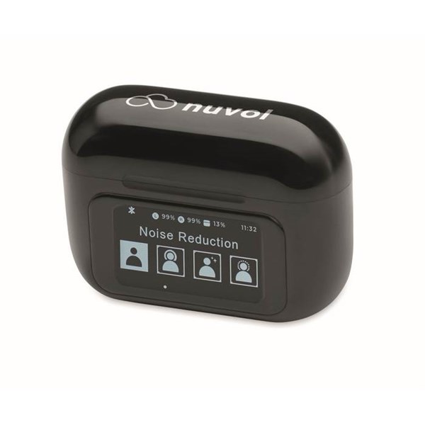 Obrázky: Bezdrôtové slúchadlá TWS z ABS, dotykové, čierna, Obrázok 5