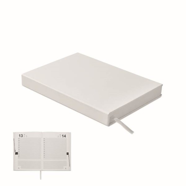 Obrázky: Večný denný plánovač diár A5, biely