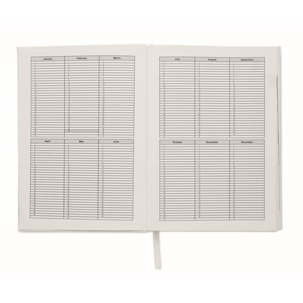 Obrázky: Večný denný plánovač diár A5, biely, Obrázok 4