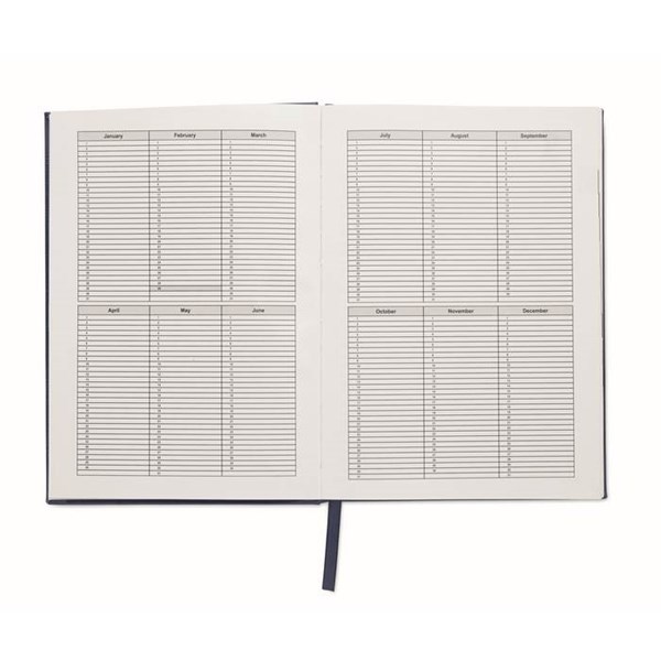 Obrázky: Večný denný plánovač diár A5, modrý, Obrázok 4