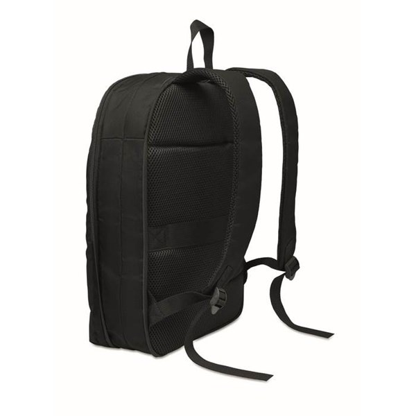 Obrázky: Rozšíriteľný ruksak na 16'' notebook, RPET, čierny, Obrázok 4