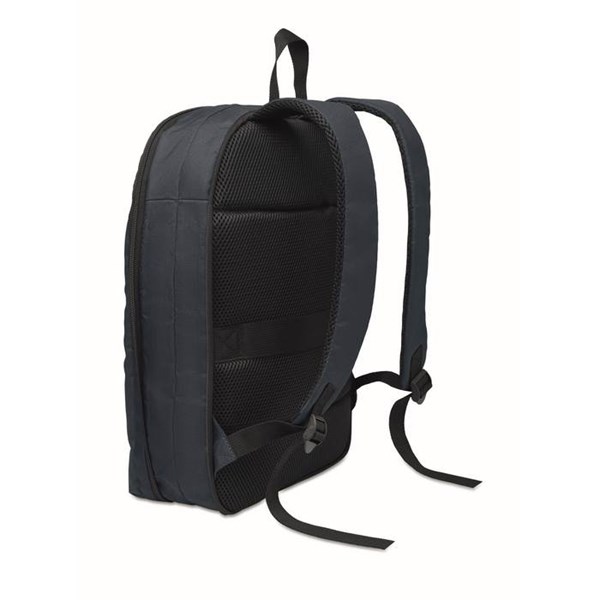 Obrázky: Rozšíriteľný ruksak na 16'' notebook, RPET, modrý, Obrázok 4