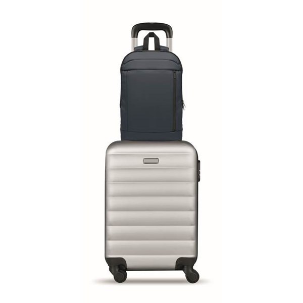 Obrázky: Rozšíriteľný ruksak na 16'' notebook, RPET, modrý, Obrázok 14