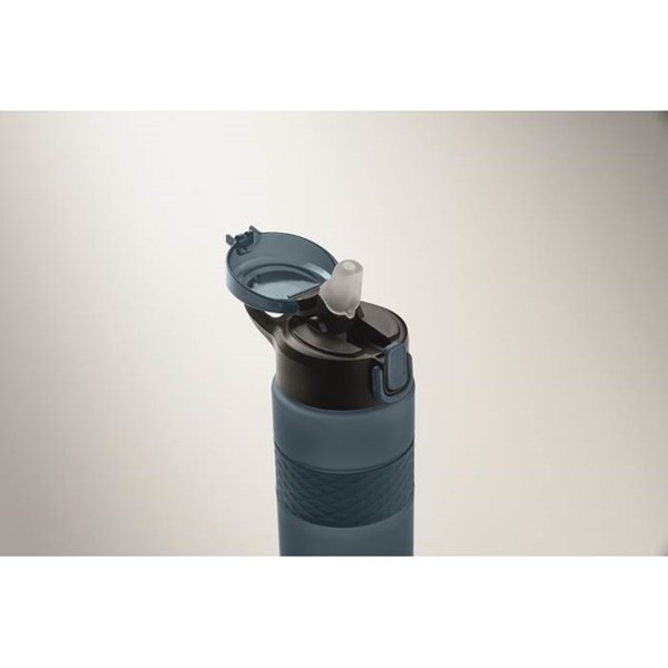 Obrázky: Fľaša na pitie z RPET 700 ml, modrá, Obrázok 5