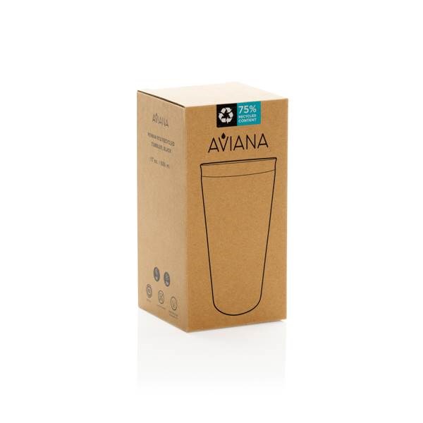 Obrázky: Termohrnček Aviana Rowan 500 ml z RCS, čierna, Obrázok 5