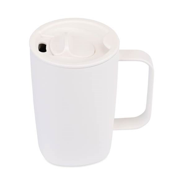 Obrázky: Biely termohrnček Aviana 450 ml z RCS, Obrázok 3