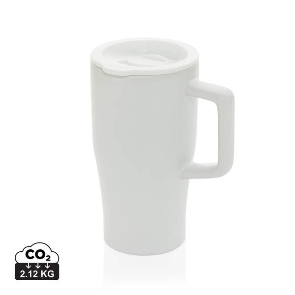 Obrázky: Keramický hrnček 490ml s rukoväťou, biela, Obrázok 7