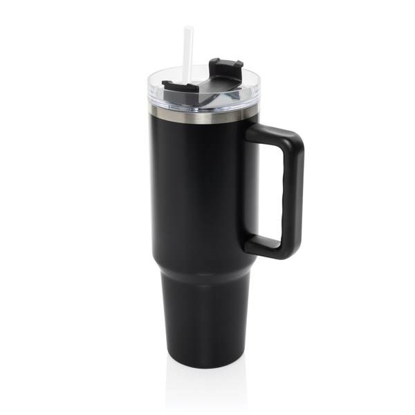 Obrázky: Termohrnček 1200ml, RCS recykl. nerez, čierna