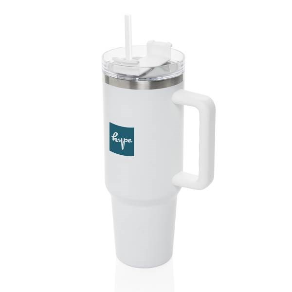 Obrázky: Termohrnček 1200ml, RCS recykl. nerez, biela, Obrázok 3