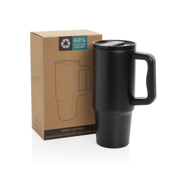 Obrázky: Netečúci termohrnček, RCS nerez 900 ml, čierna, Obrázok 7