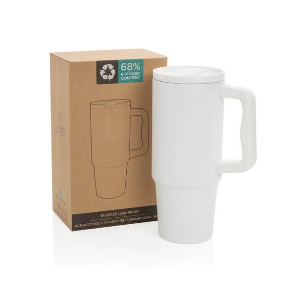Obrázky: Netečúci termohrnček, RCS nerez 900 ml, biela, Obrázok 7