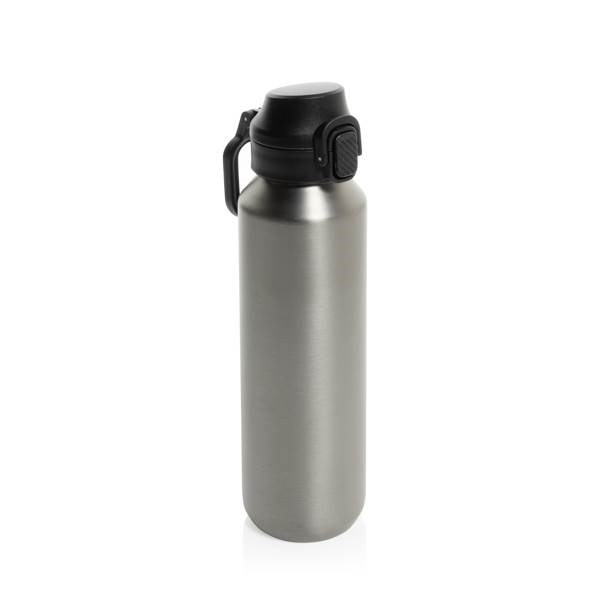 Obrázky: Uzamykateľná nerez šport, fľaša 600ml, strieborná